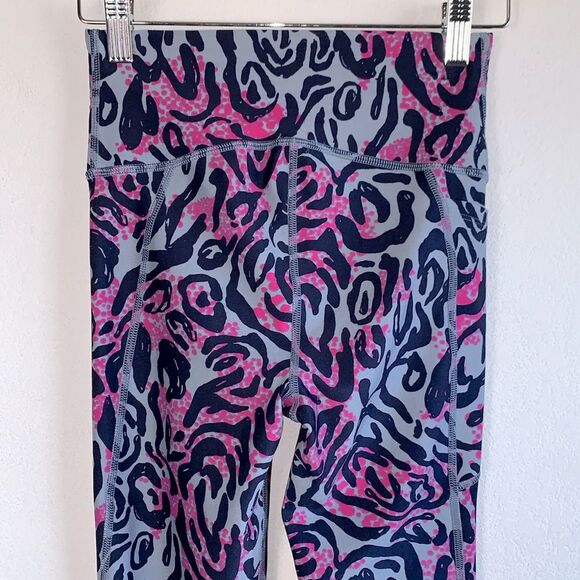 Under Armour Women's High Rise Ankle Crop Compression Leggings Mineral Navy XS - Picture 6 of 9